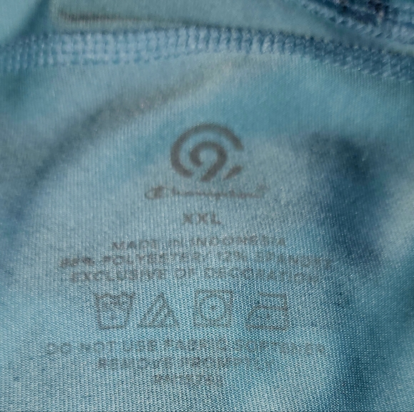 NWOT Exercise Leggings Sz XXL Blue Leopard Print - Picture 6 of 6